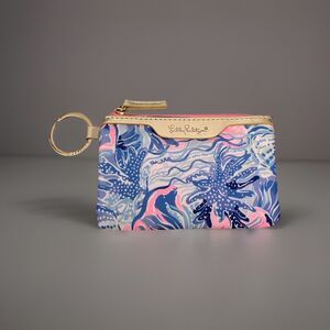 Lilly Pulitzer Blue and Pink Clutch